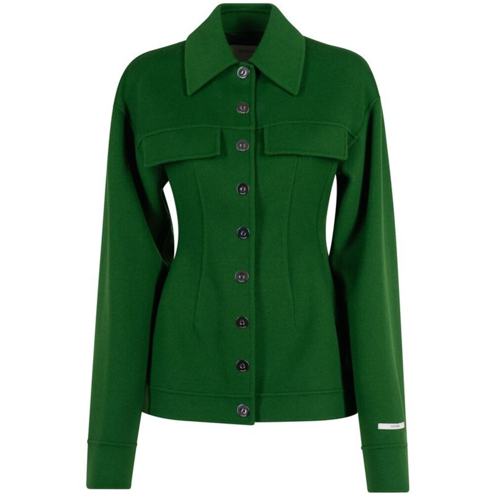 Sportmax Women Shaped Jacket In Pure Wool